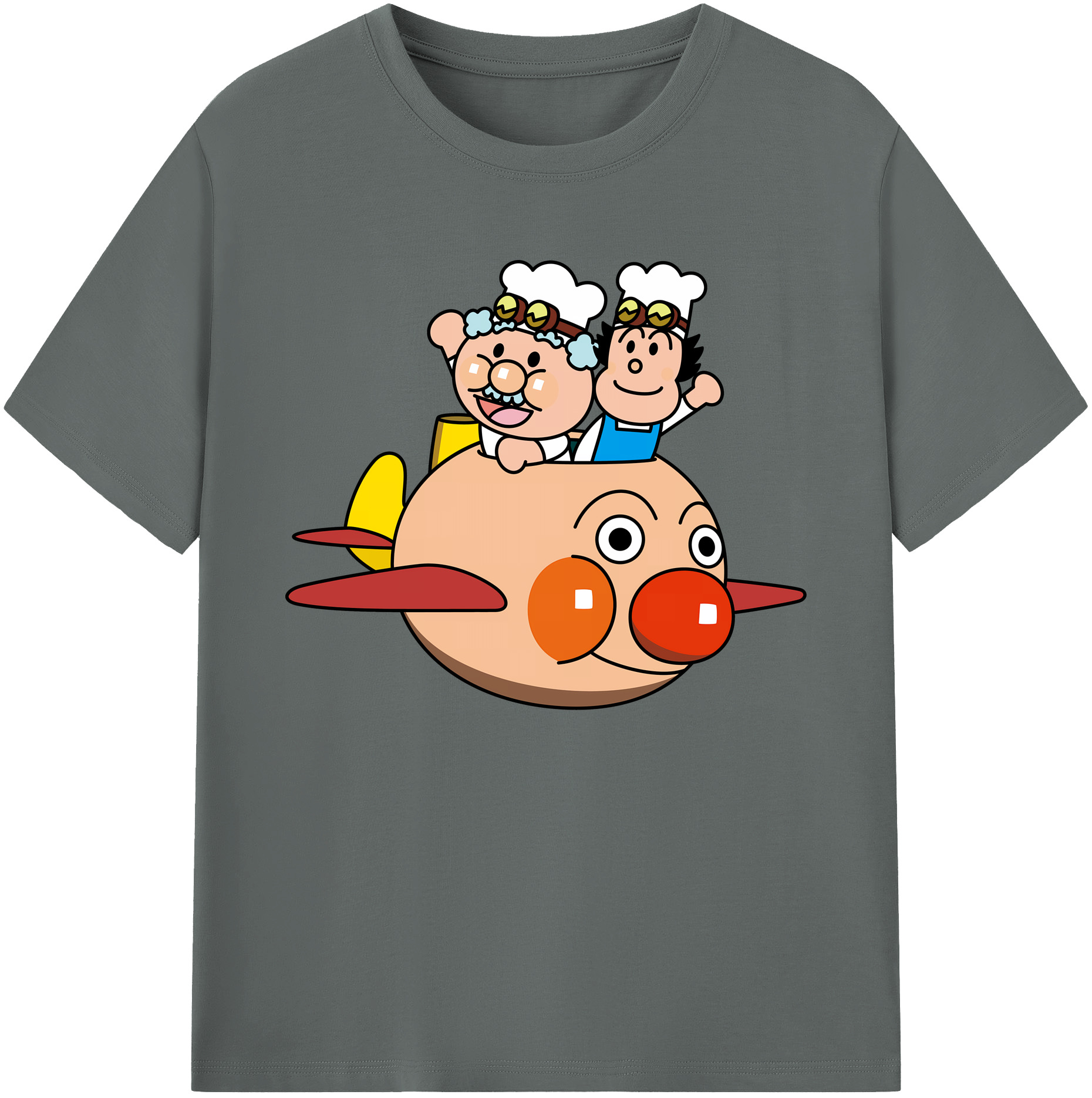 （画像用） アンパンマン Anpanman 綿100％ メンズ半袖Tシャツ｜肌触りやわらか＆通気性